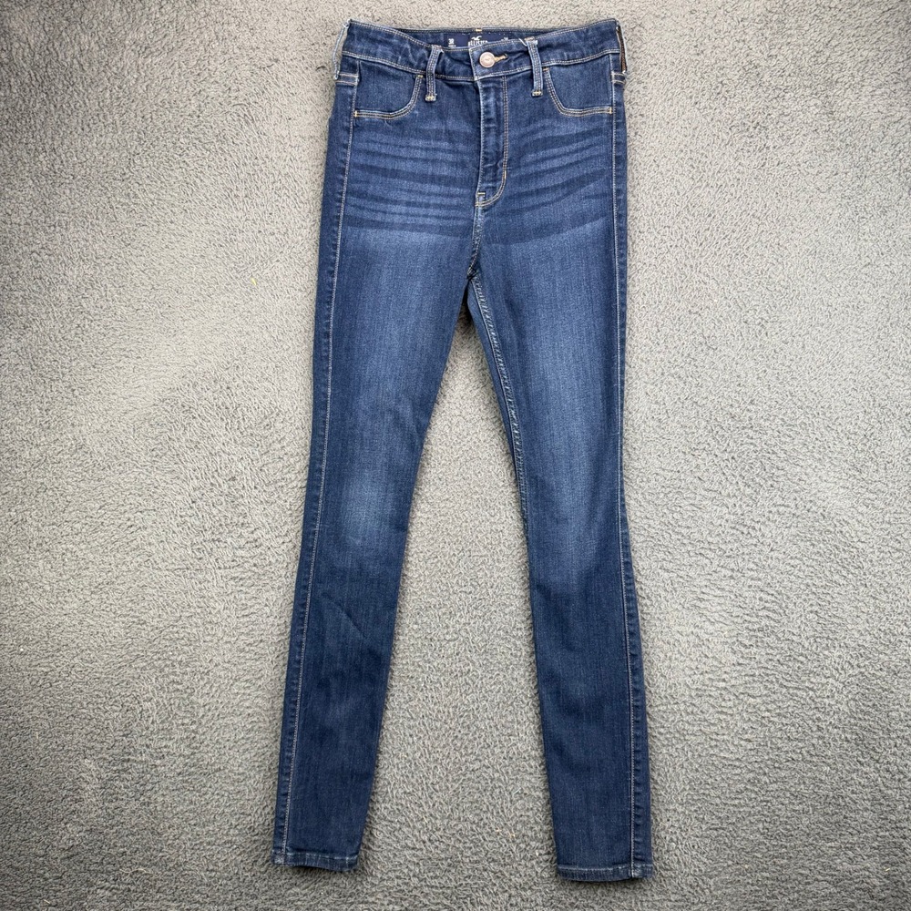 Hollister Highrise Jean Legging Dark Wash Advanced Stretch Denim‎ 3R W26 L28